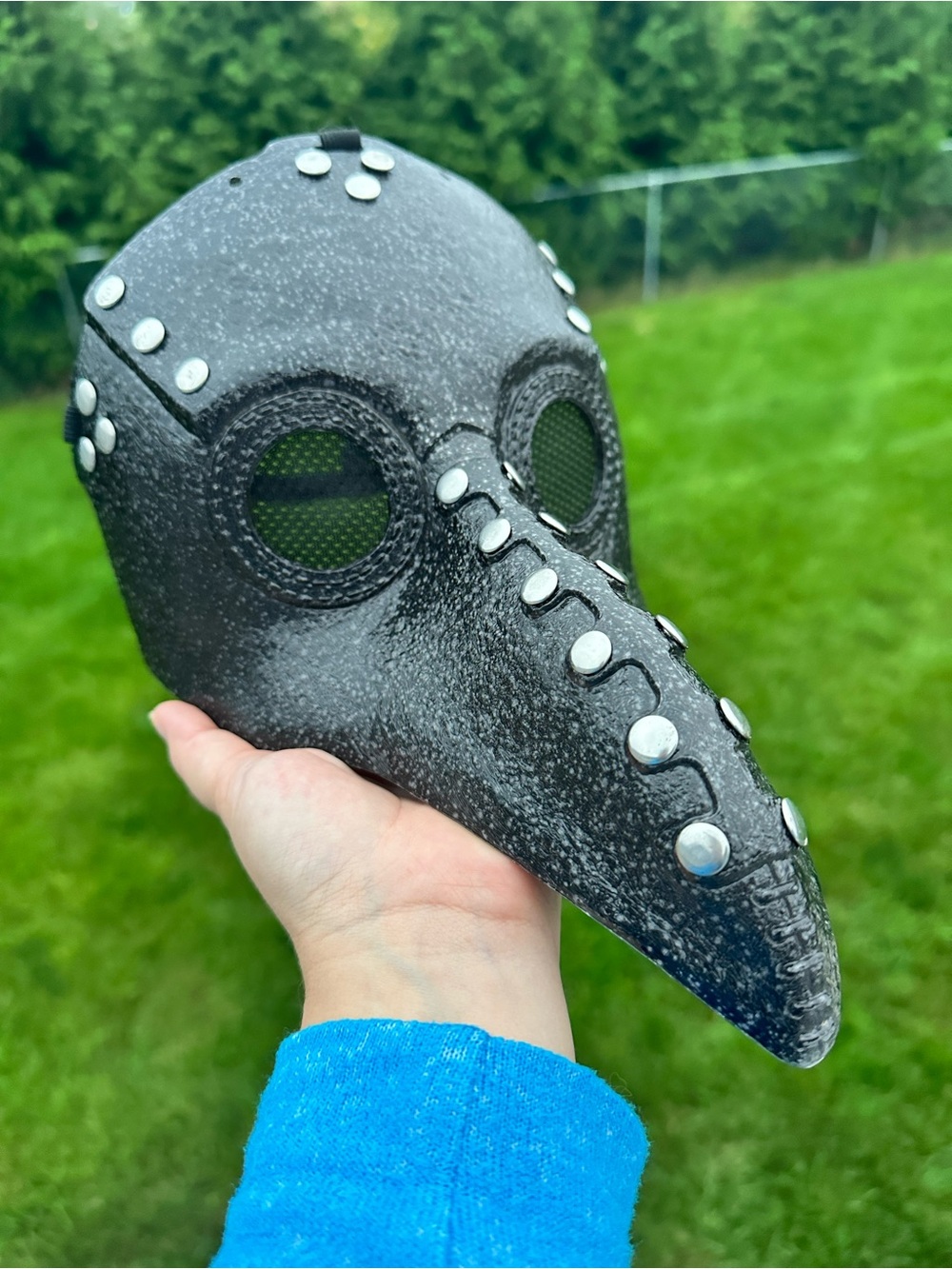 Halloween | Black Plague Doctor Mask Bird Beak Raven Crow SteamPunk | One Size